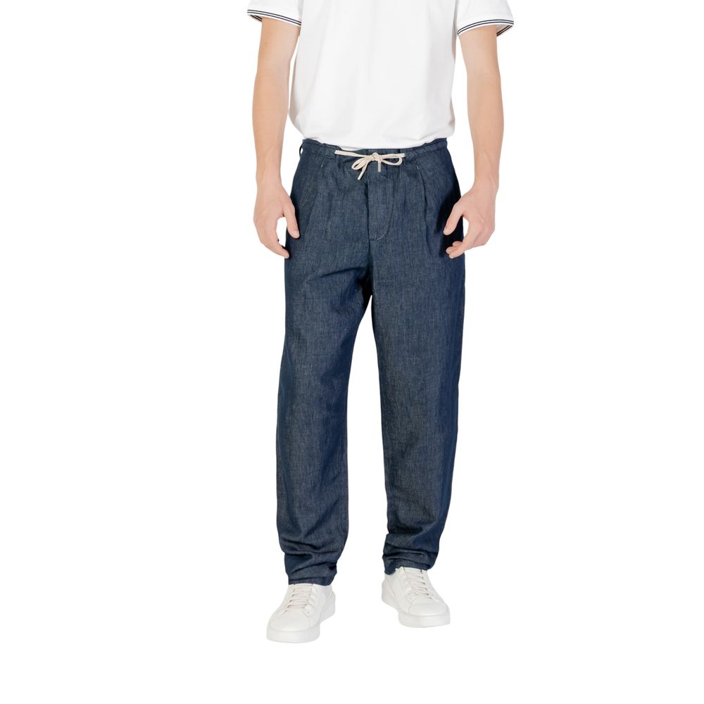 Pantalones de Algodón Replay Azules