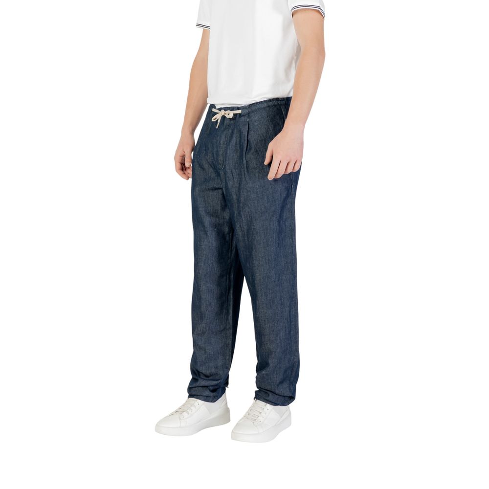 Pantalones de Algodón Replay Azules