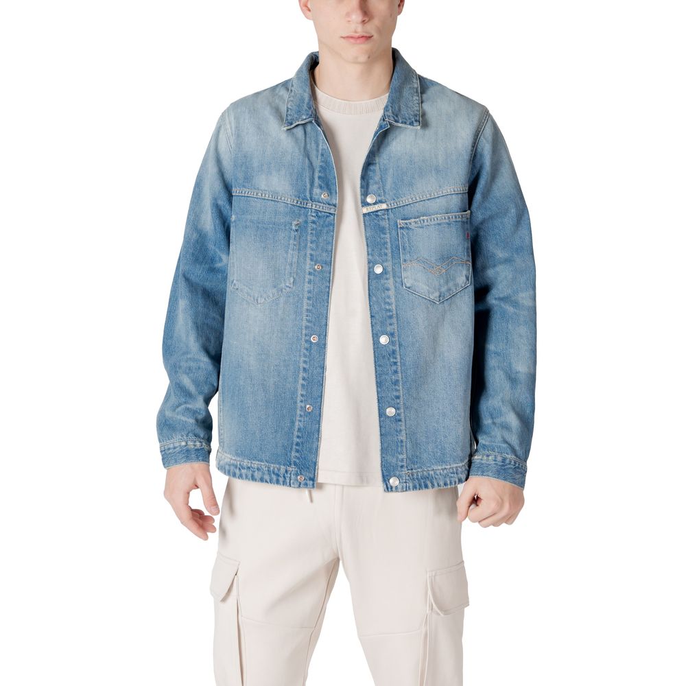 Replay Light Blue Cotton Shirt