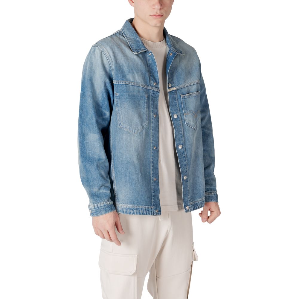 Replay Light Blue Cotton Shirt