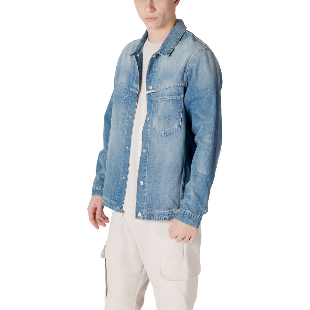 Replay Light Blue Cotton Shirt