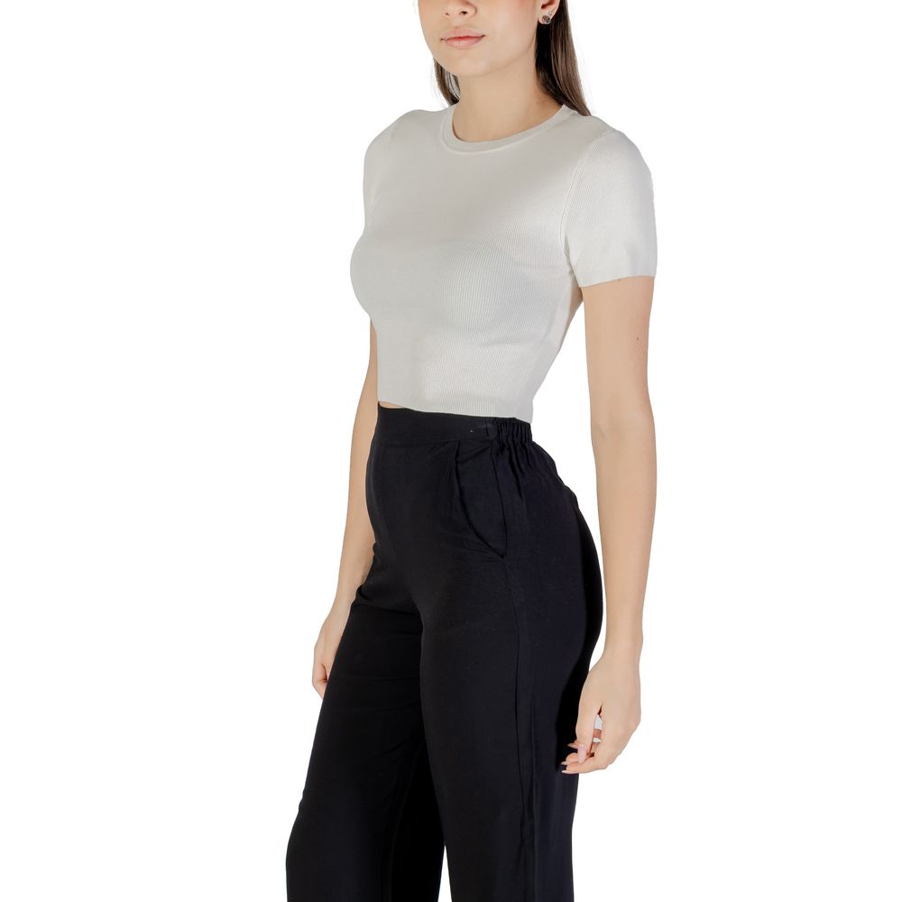 Jacqueline De Yong White Viscose Sweater