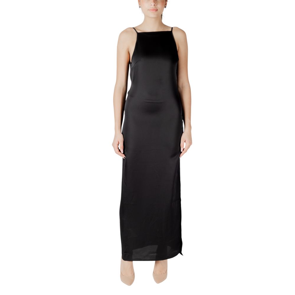 Only Black Recycled Polyester Long