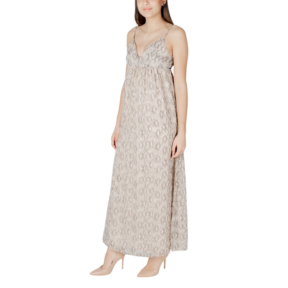 Only Beige Recycled Polyester Long