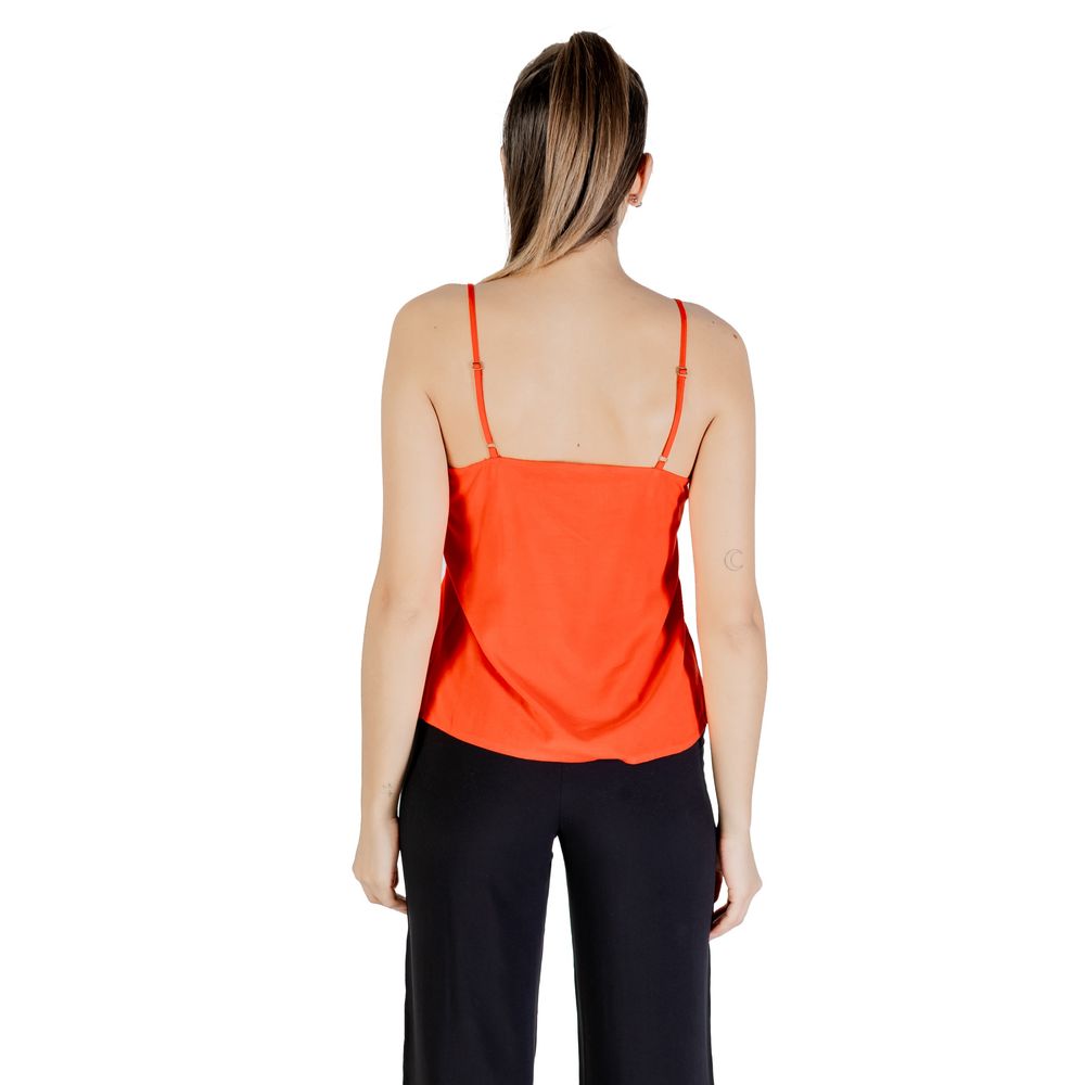 Vero Moda Red Viscose Tank Top