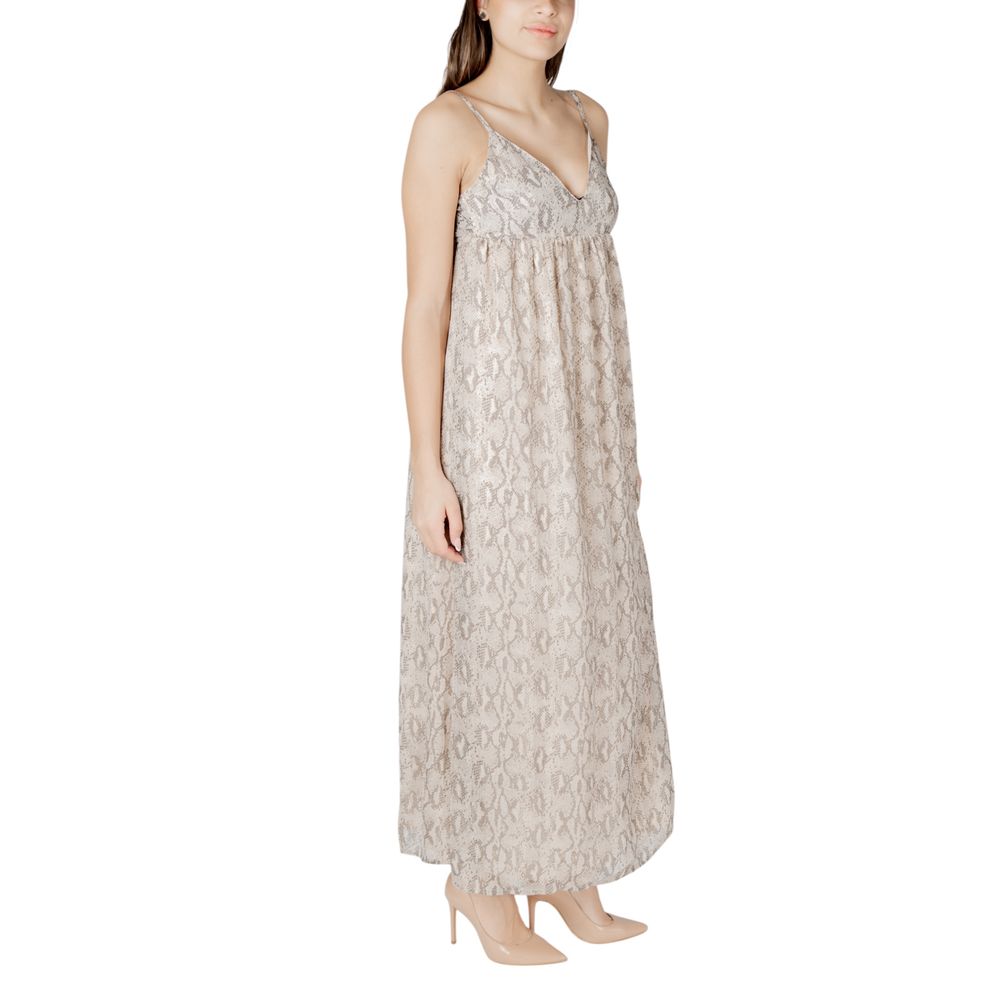 Only Beige Recycled Polyester Long