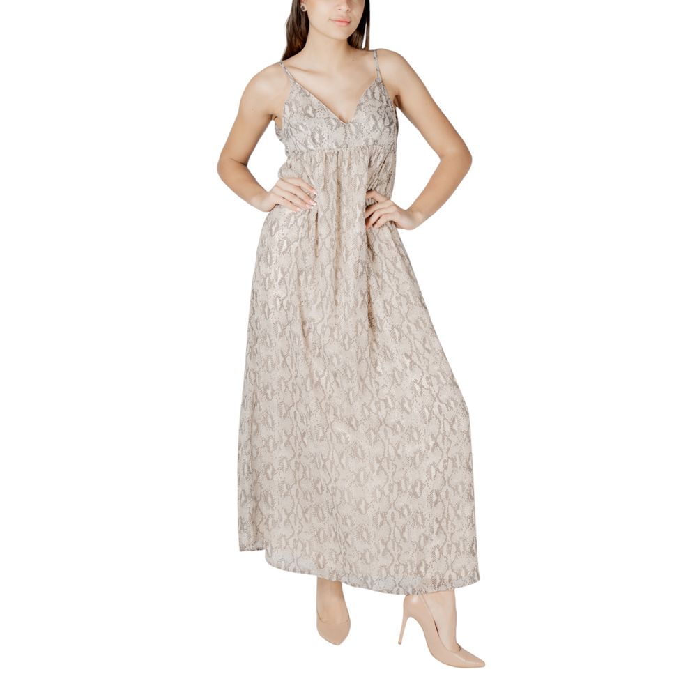 Only Beige Recycled Polyester Long