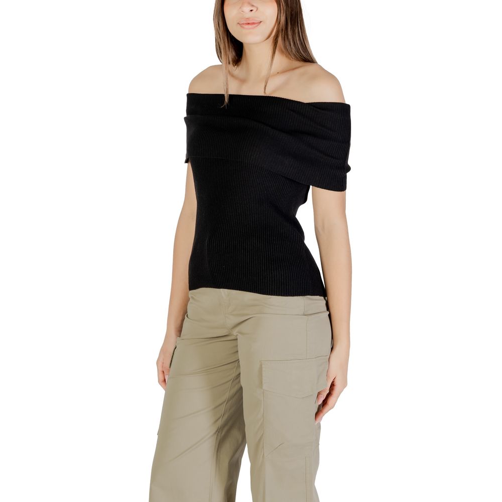 Only Black Polyester Sweater