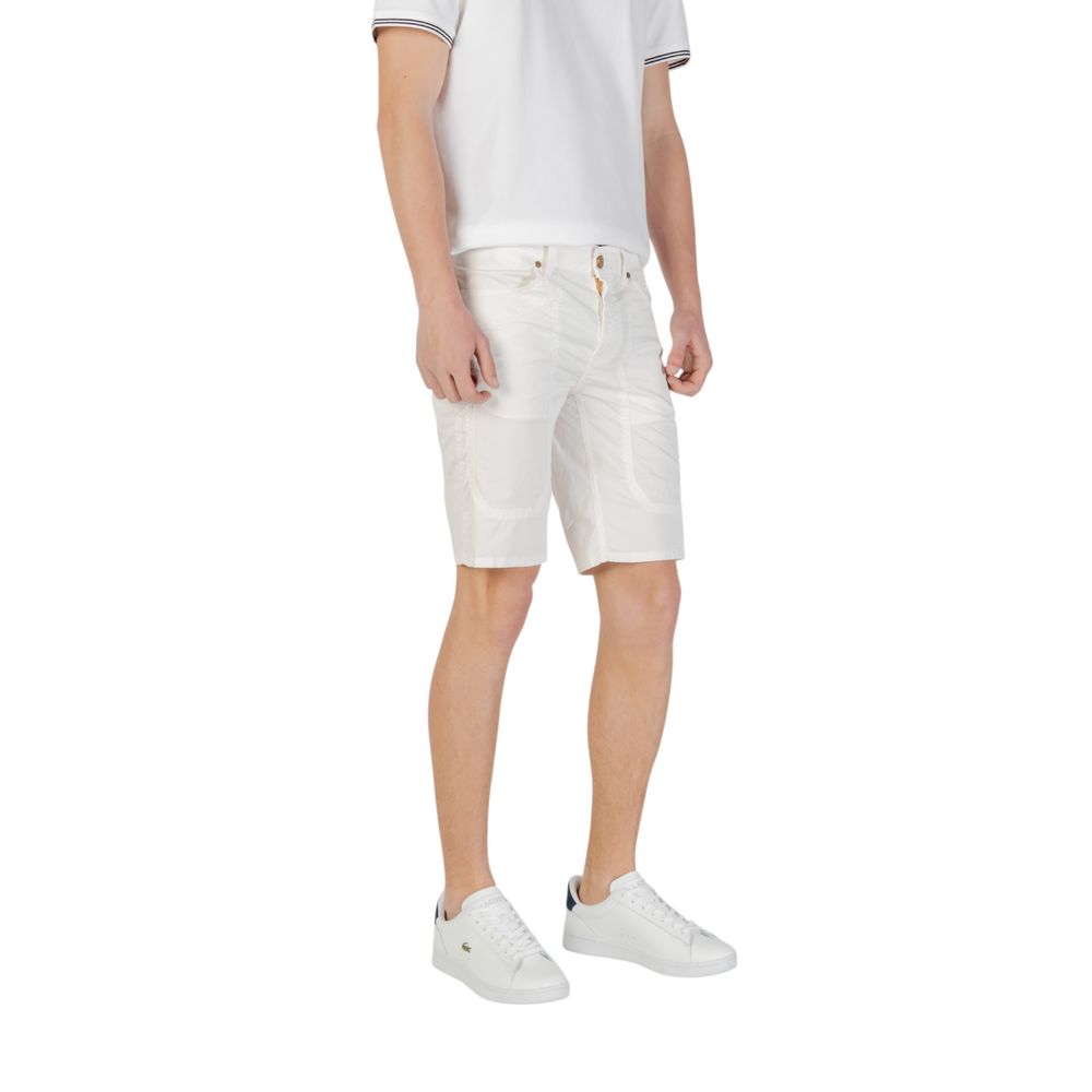 Jeckerson White Cotton Bermuda