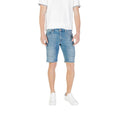 Jeckerson Light Blue Cotton Bermuda