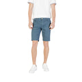Jeckerson Blue Cotton Bermuda