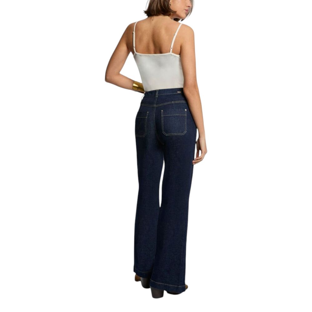 Morgan De Toi Cream Cotton Tank Top
