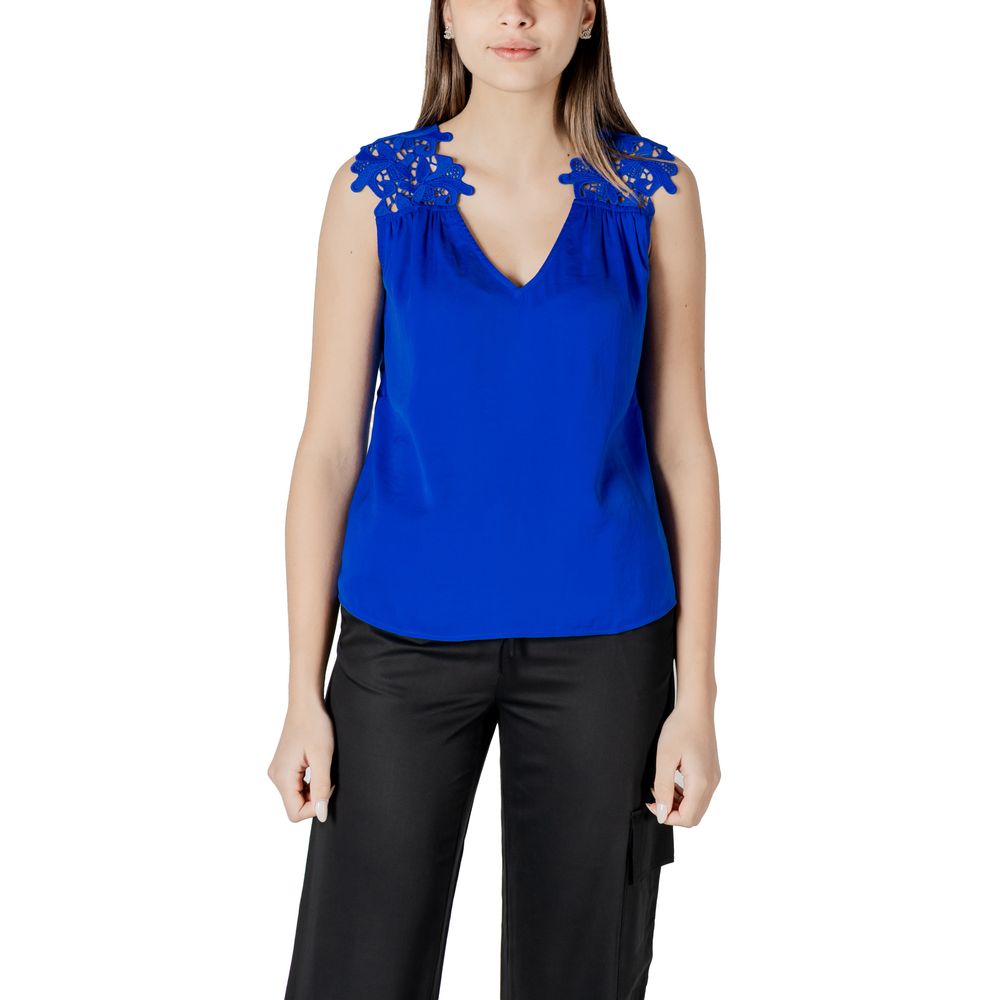 Camiseta de tirantes de poliéster azul de Morgan De Toi