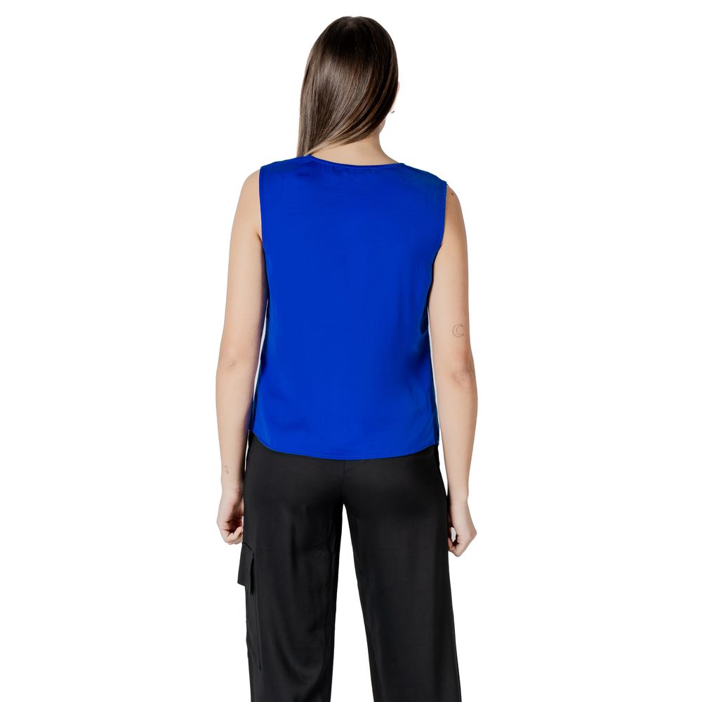 Camiseta de tirantes de poliéster azul de Morgan De Toi