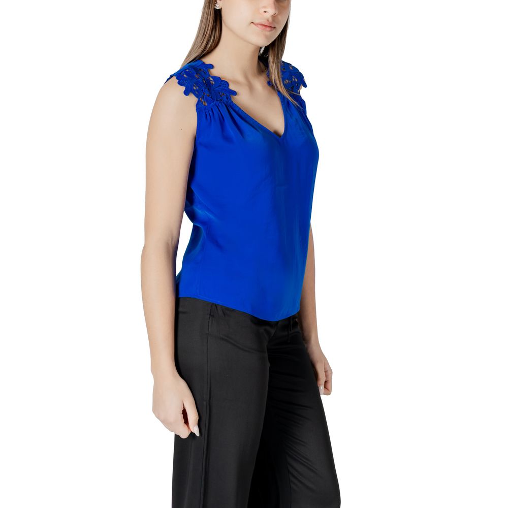 Morgan De Toi Blue Polyester Tank Top