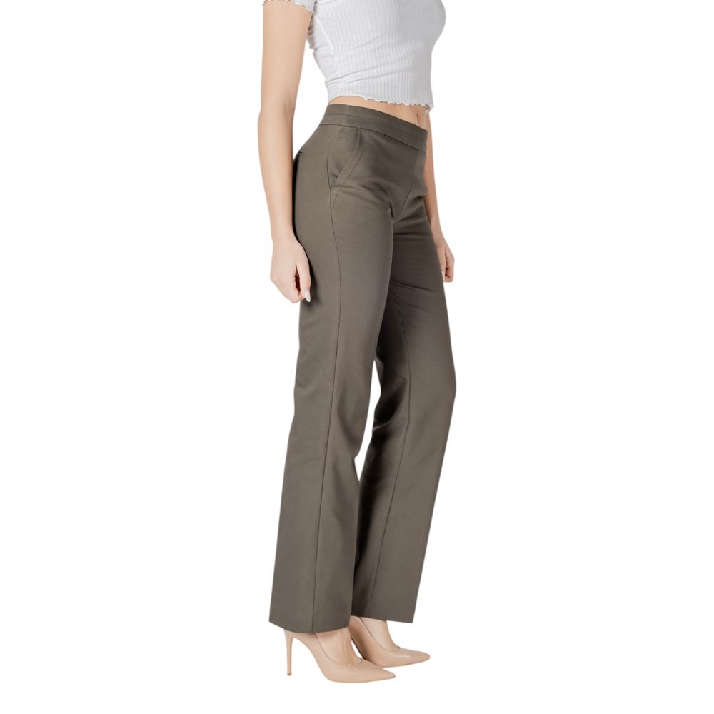 Morgan De Toi Green Cotton Pant
