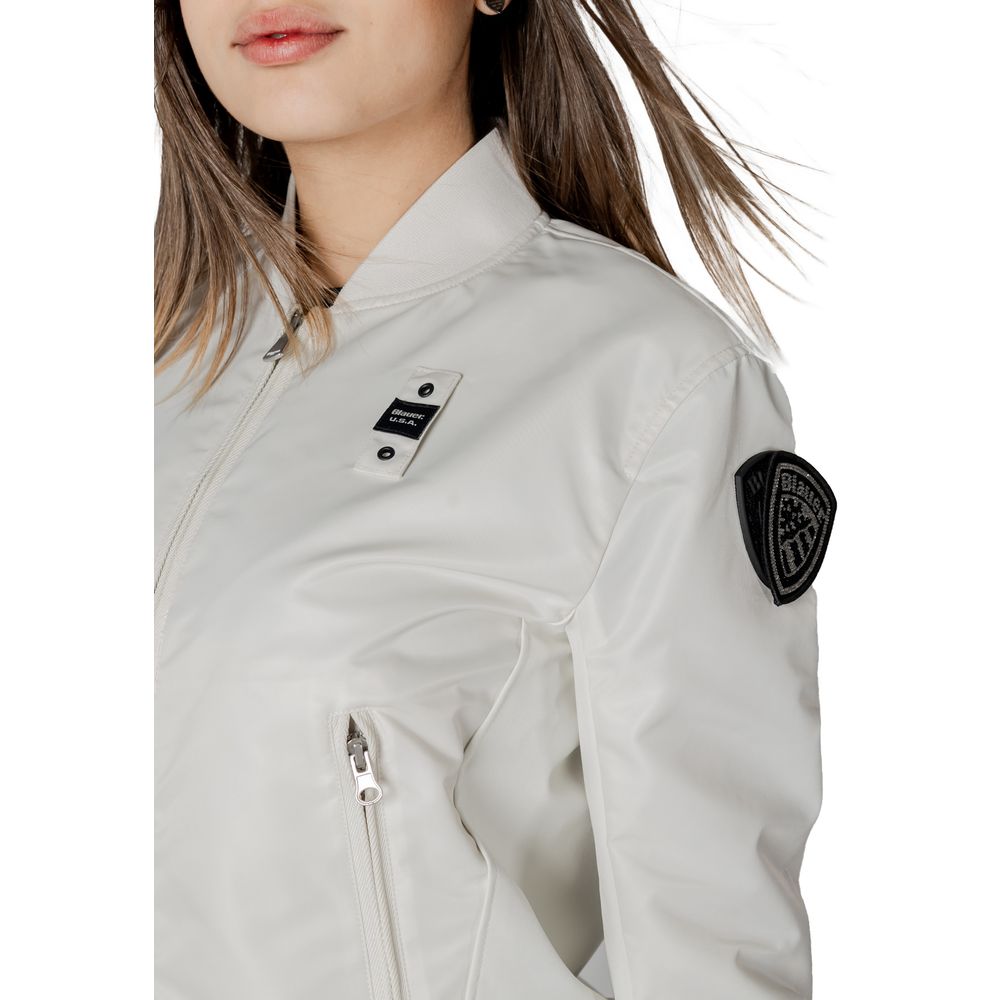 Blauer White Polyamide Jackets & Coat