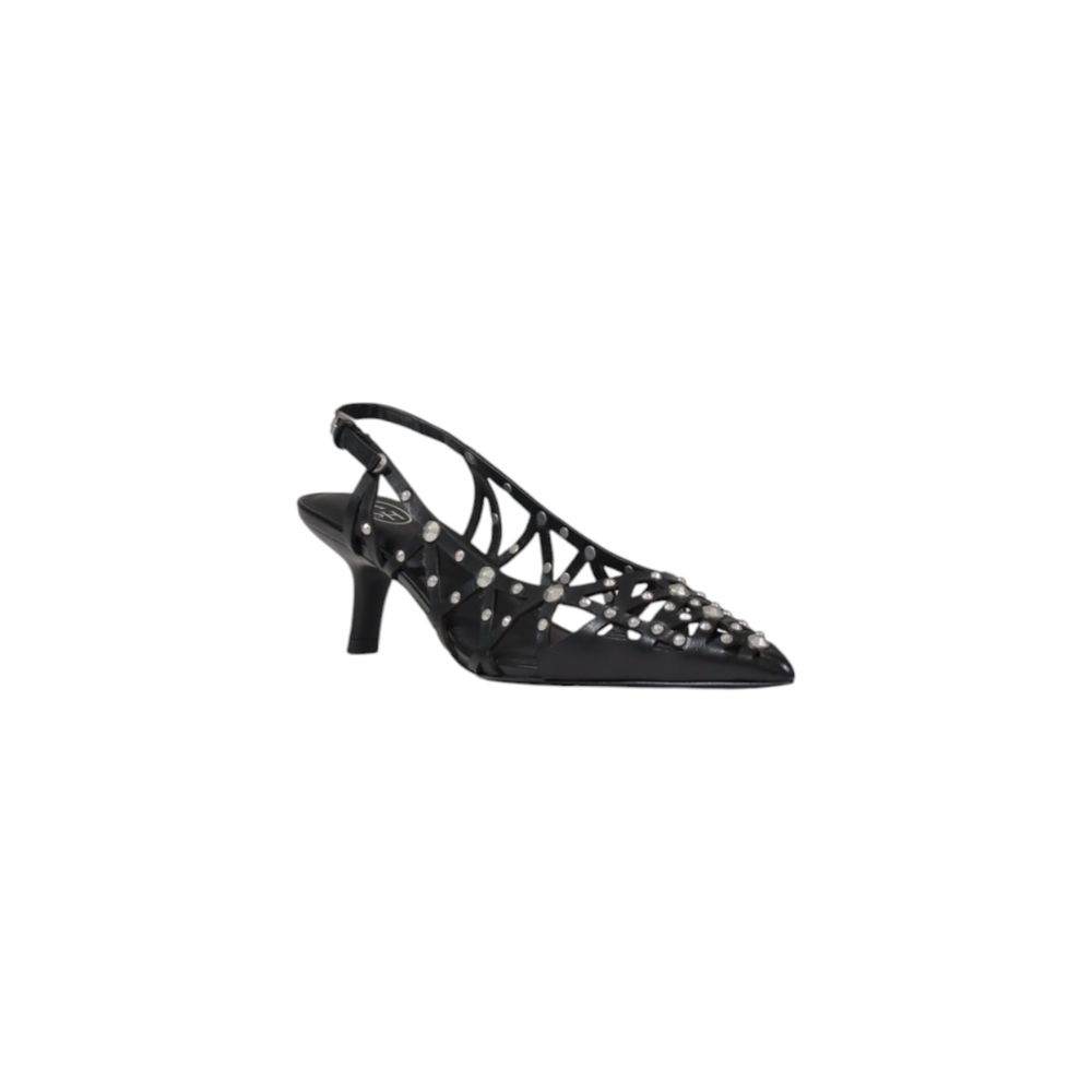ASH Black Leather High Heel