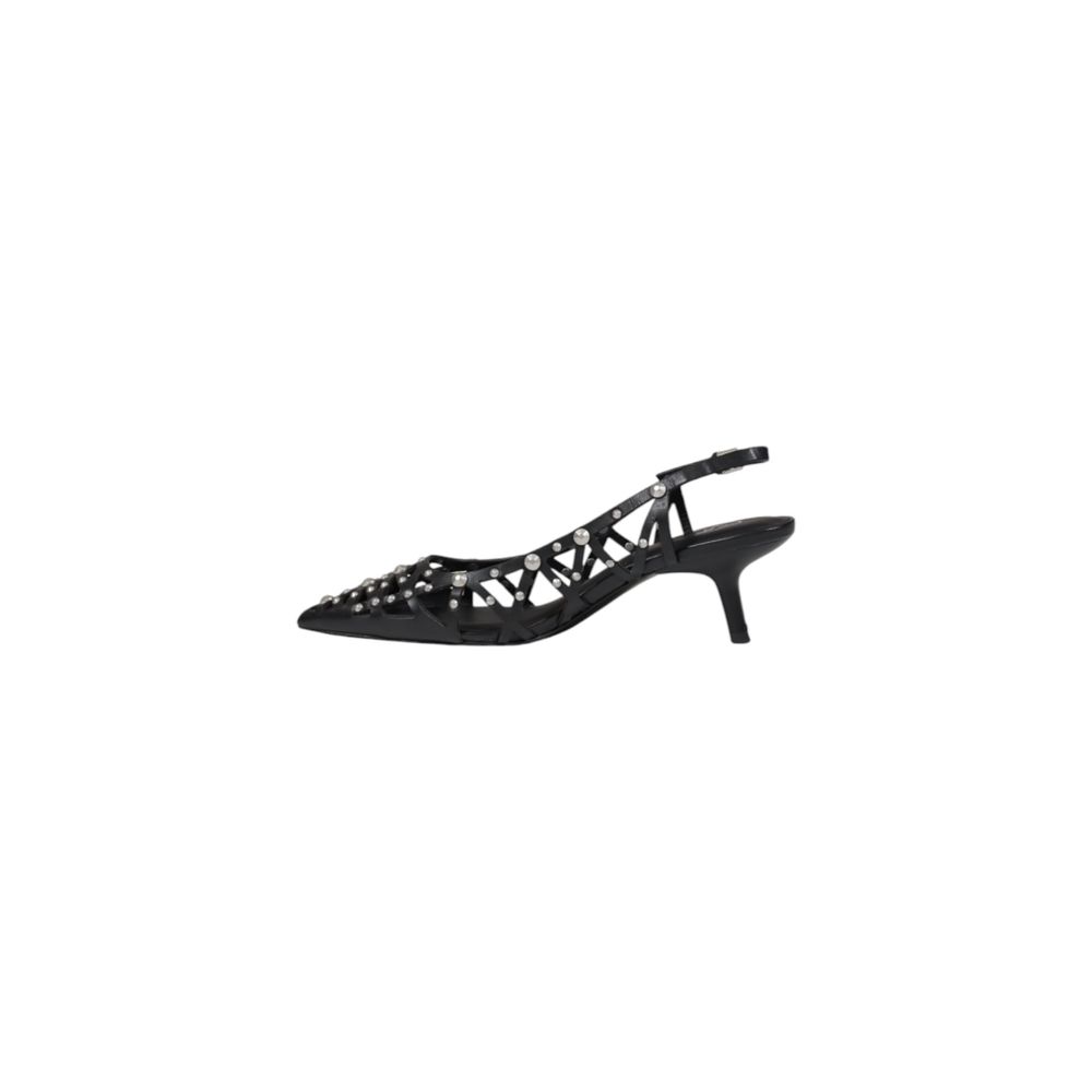 ASH Black Leather High Heel