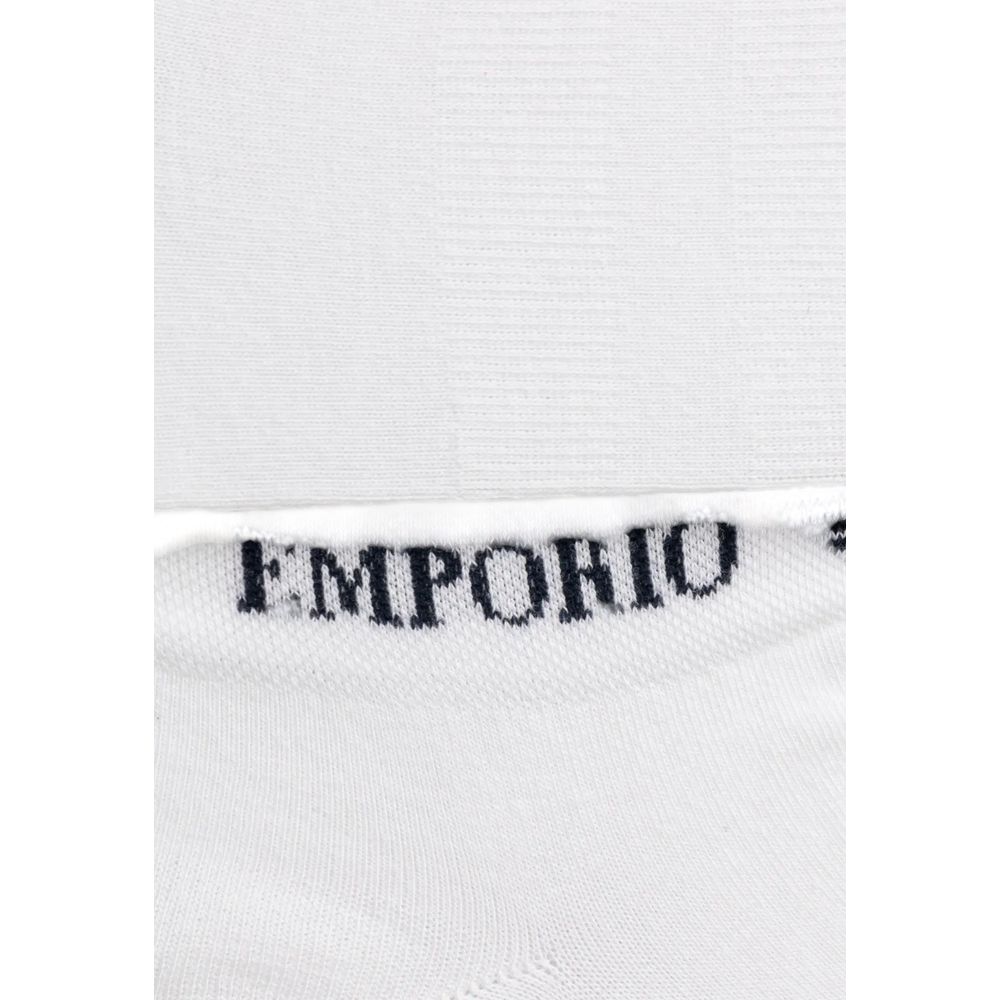 Emporio Armani Underwear White Cotton Sock