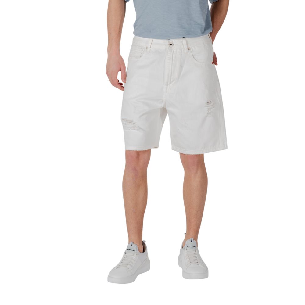 Gianni Lupo White Cotton Bermuda