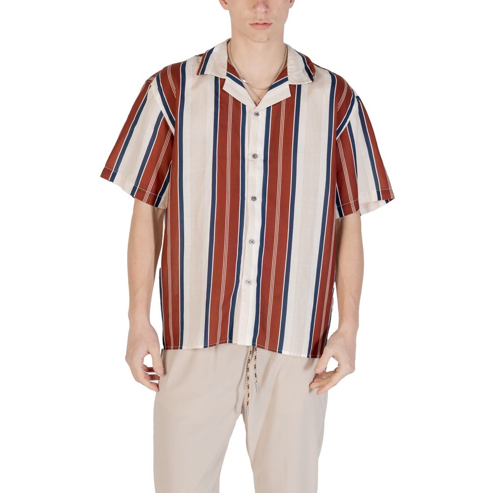 Gianni Lupo Beige Linen Shortsleeve