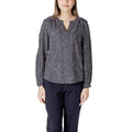 Blusa de viscosa azul Street One