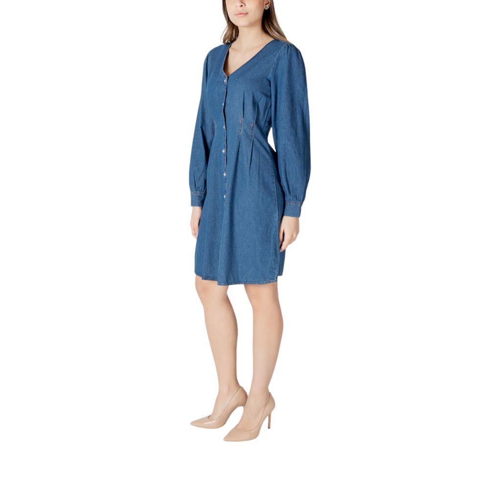 ICHI Blue Cotton Short