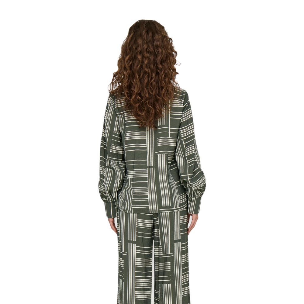 Jacqueline De Yong Green Viscose Shirt