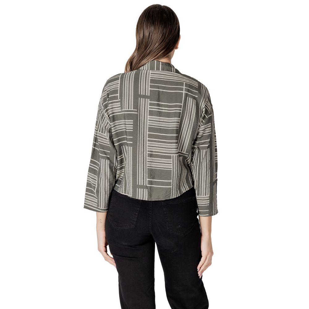 Jacqueline De Yong Green Viscose Shirt