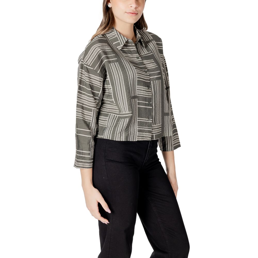 Jacqueline De Yong Green Viscose Shirt