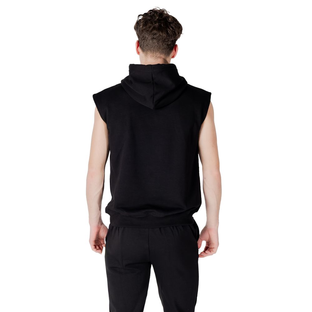 Icon Black Cotton Hoody