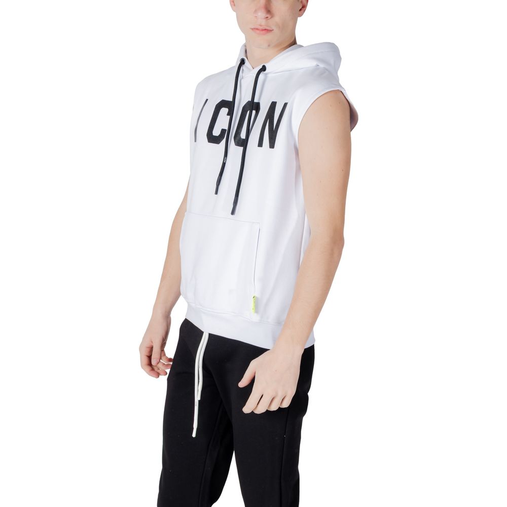 Icon White Cotton Hoody