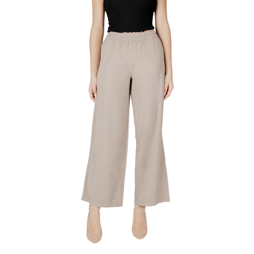 Only Beige Viscose Pant