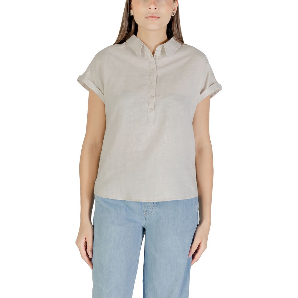 Blusa de lino bicolor Street One