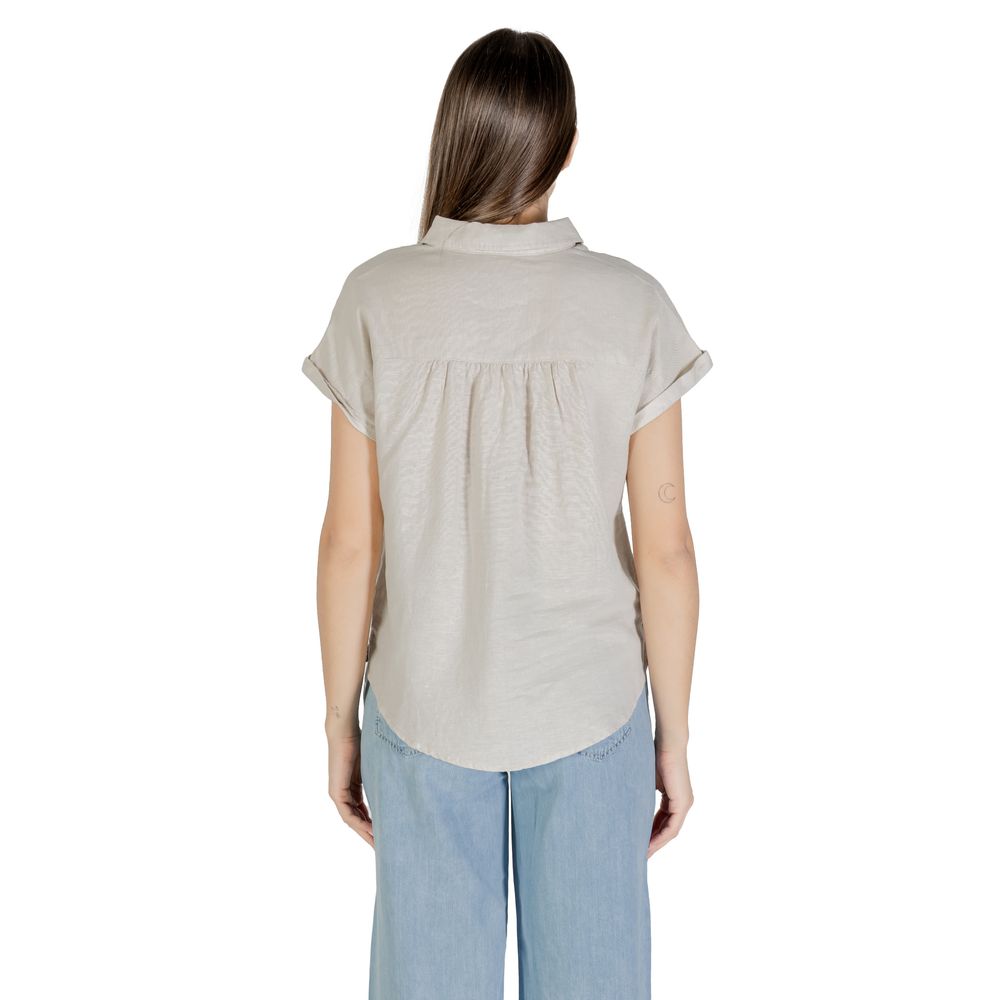 Blusa de lino bicolor Street One