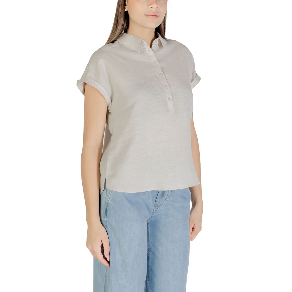 Blusa de lino bicolor Street One