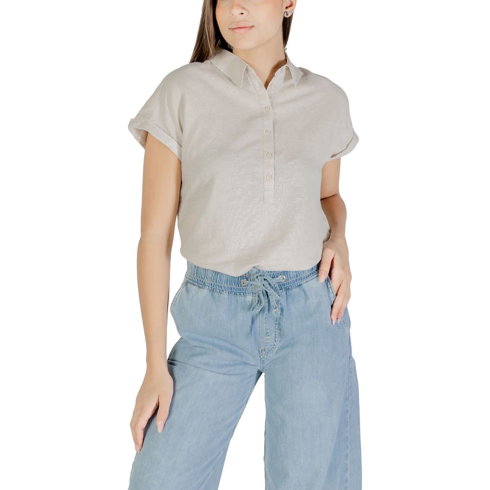 Blusa de lino bicolor Street One