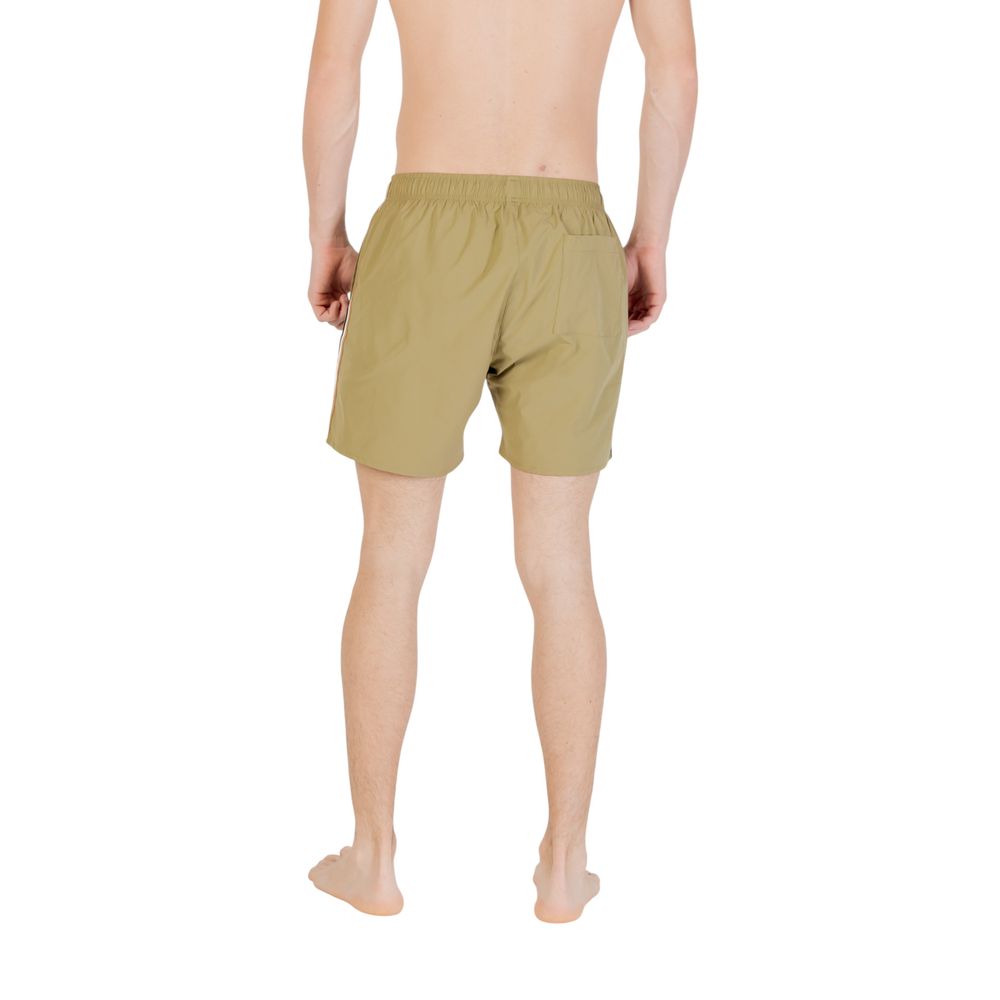 Hugo Boss Green Polyester Swim Short