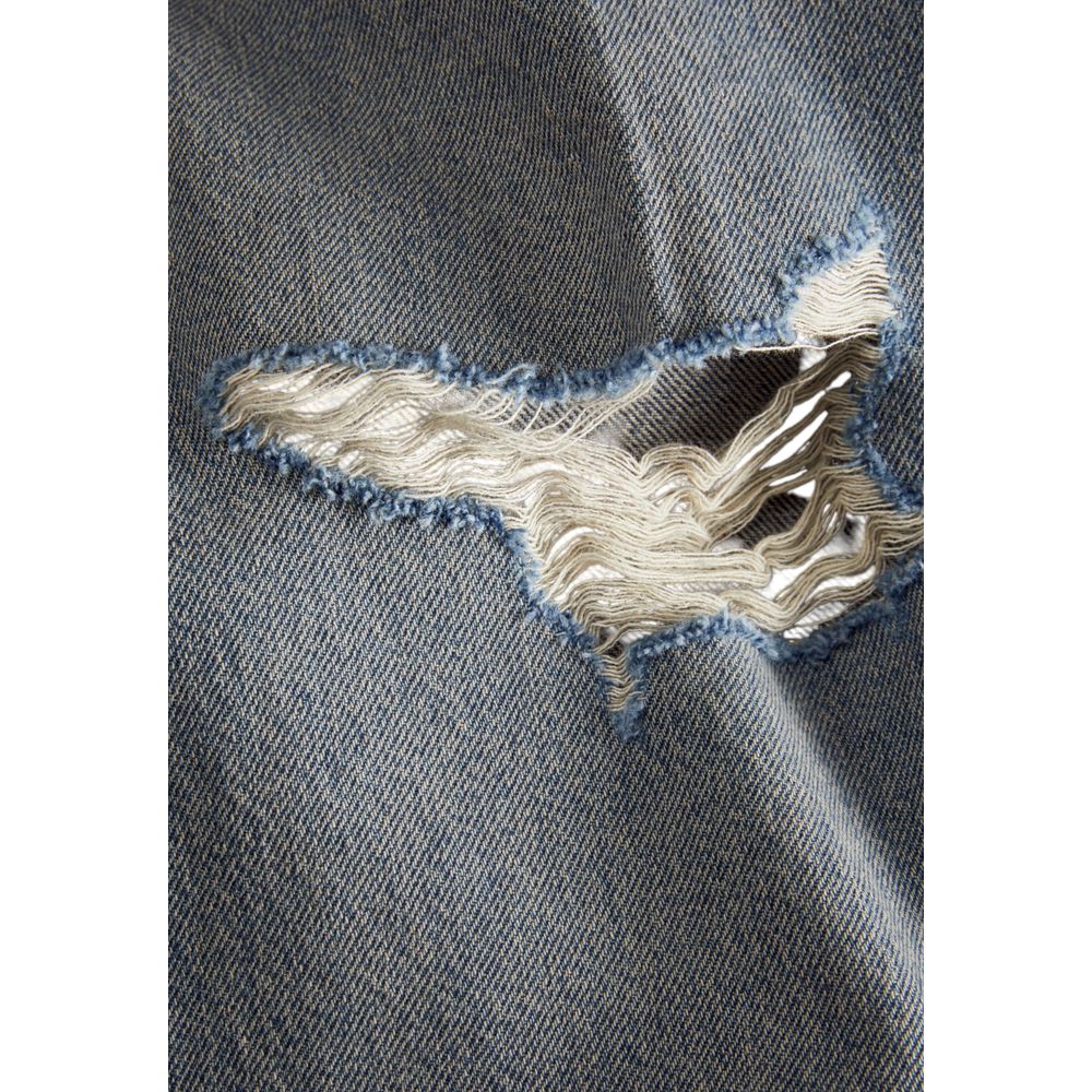 Jack Jones Blue Cotton Relaxed Fit Jean