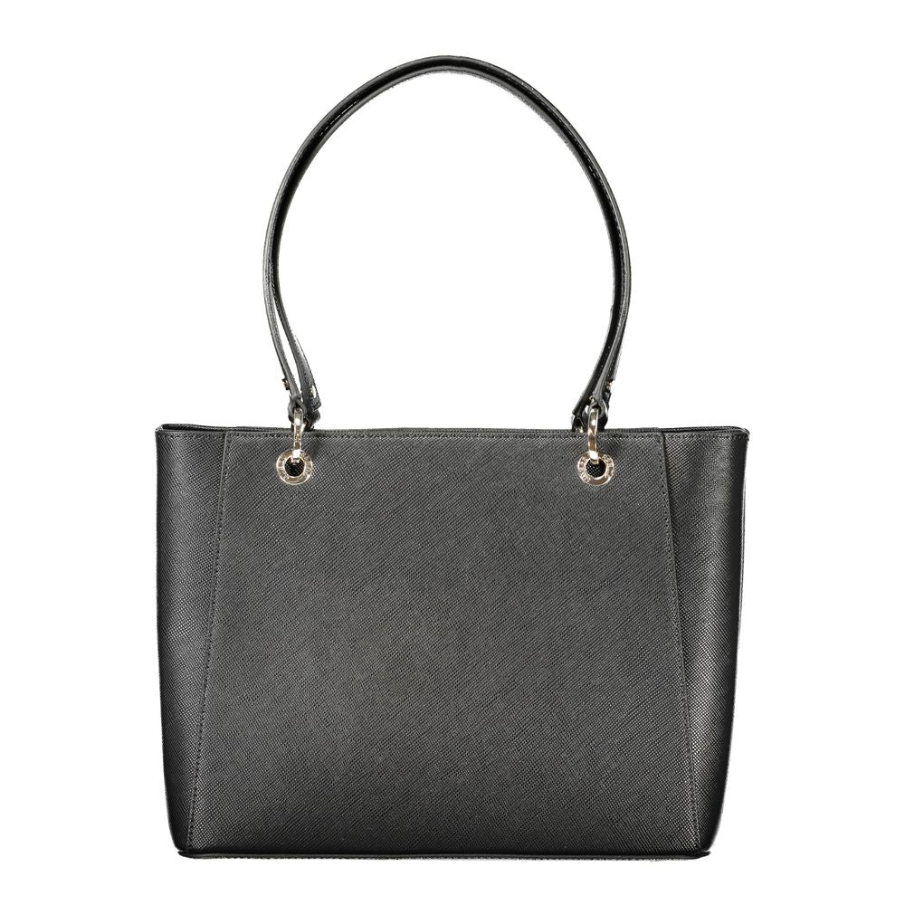 Bolso de mano Guess Jeans negro de polietileno