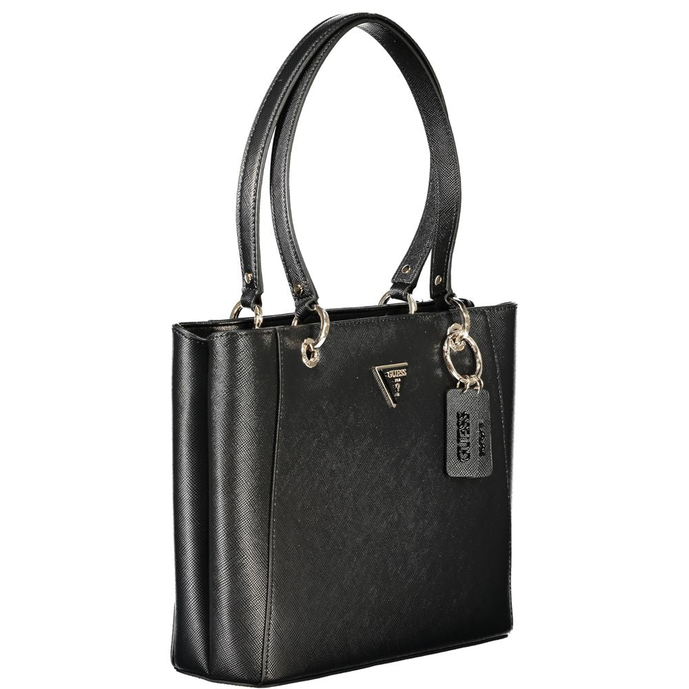 Bolso de mano Guess Jeans negro de polietileno