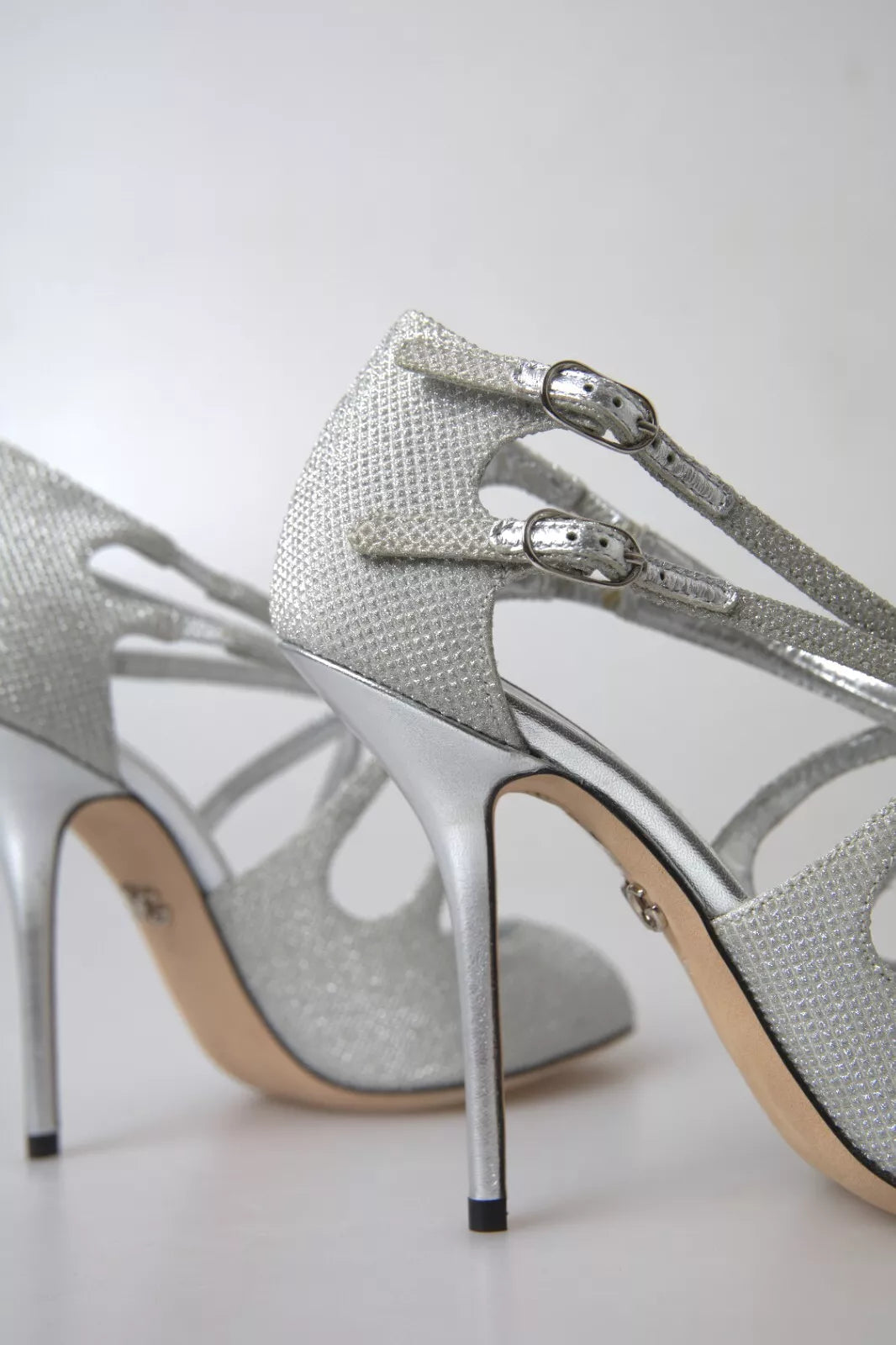 Zapatos de tacón Dolce & Gabbana Silver Shimmers Sandals