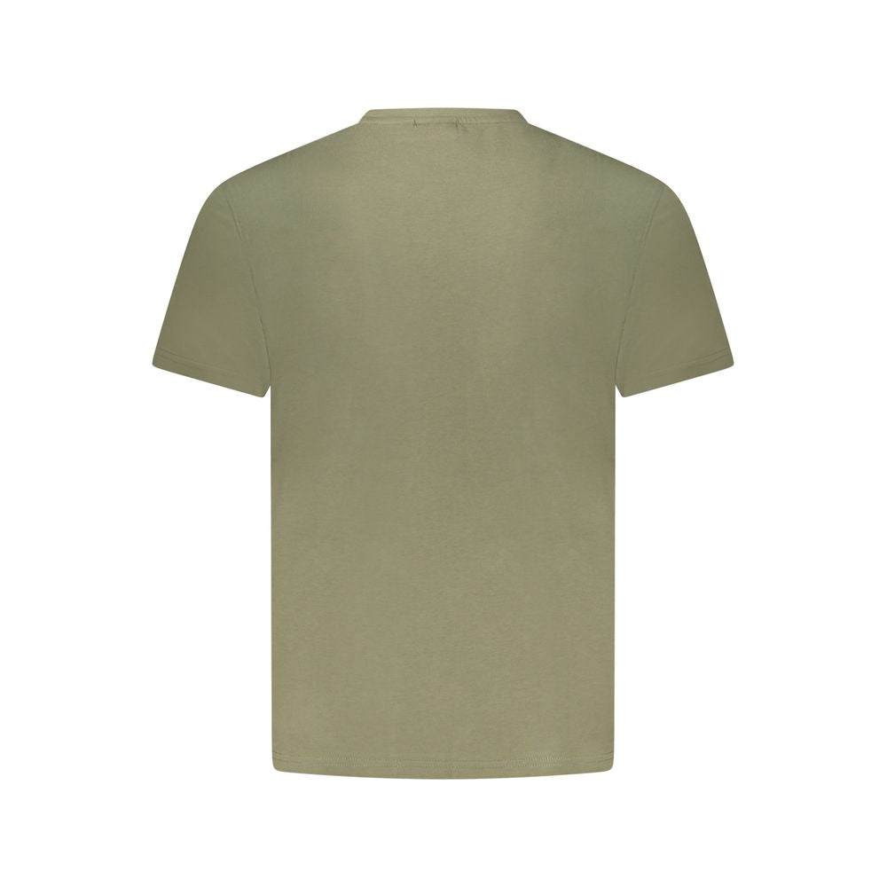 Camiseta verde de algodón Napapijri para hombre