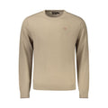 Napapijri Brown Wool Men Sweater