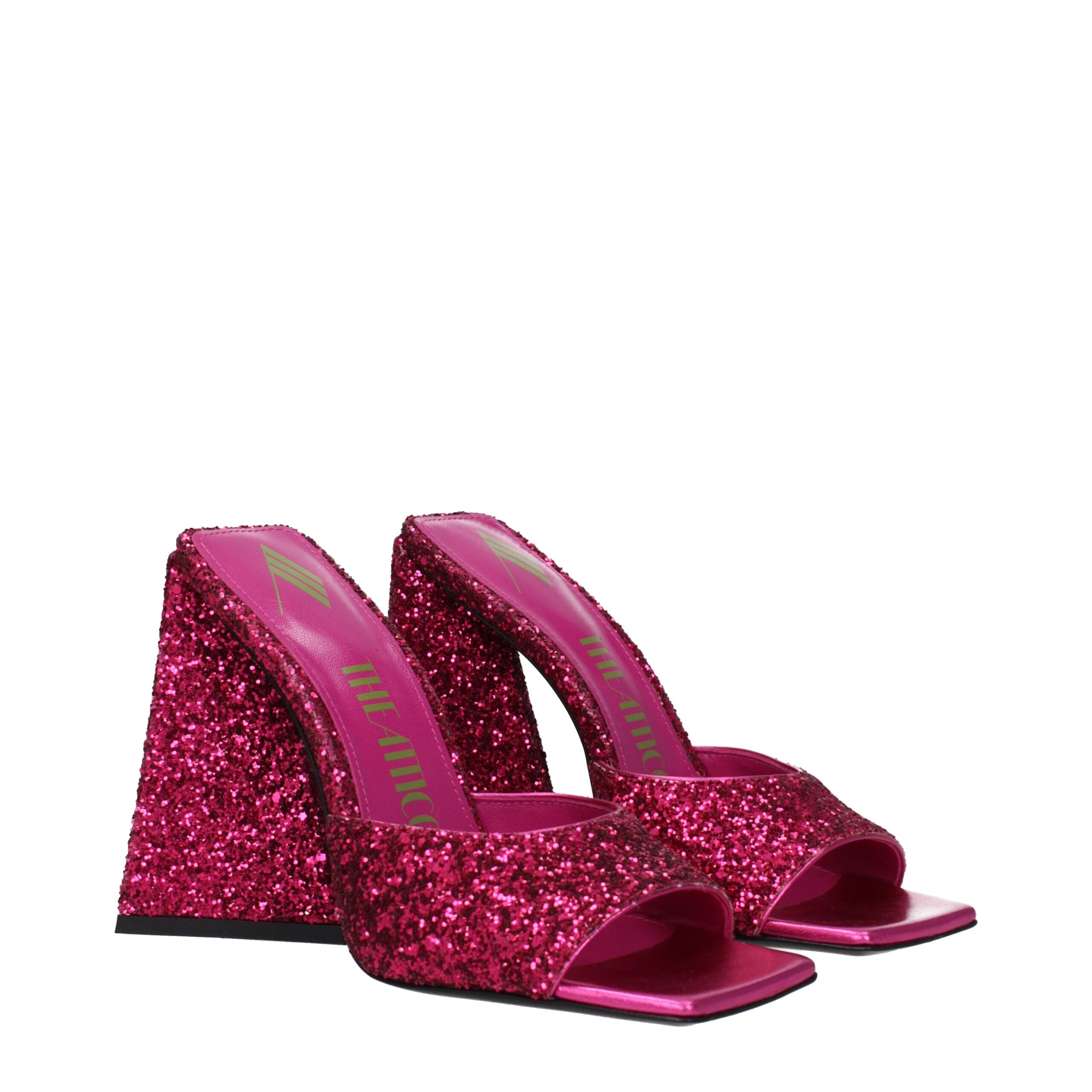 The Attico Pink Plastic Platforms