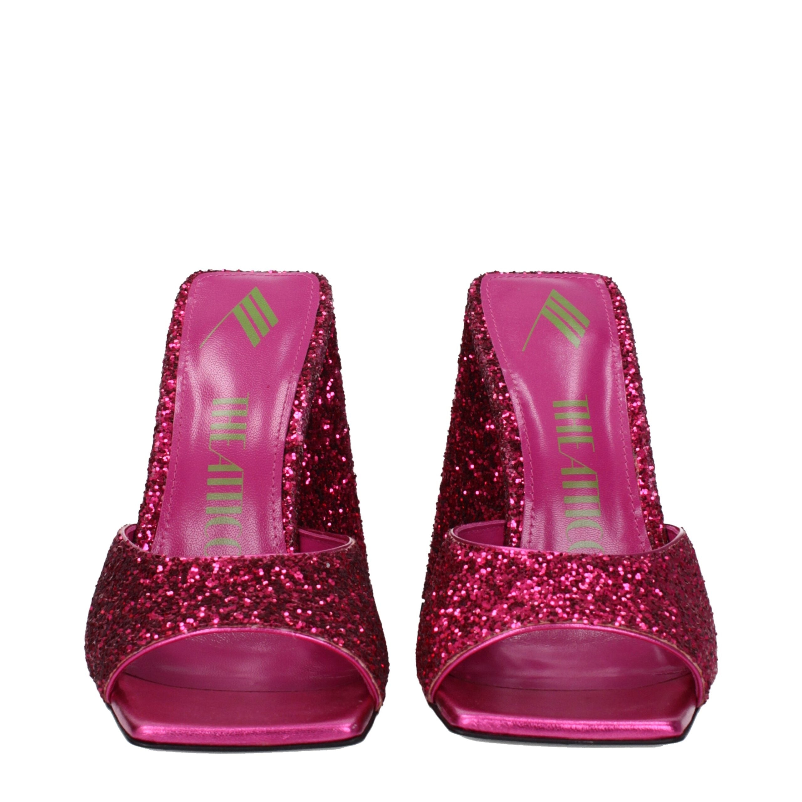 The Attico Pink Plastic Platforms