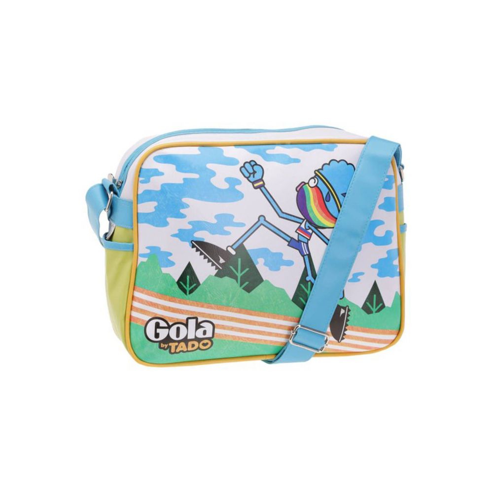 Bolso de hombro de piel sintética blanca Gola