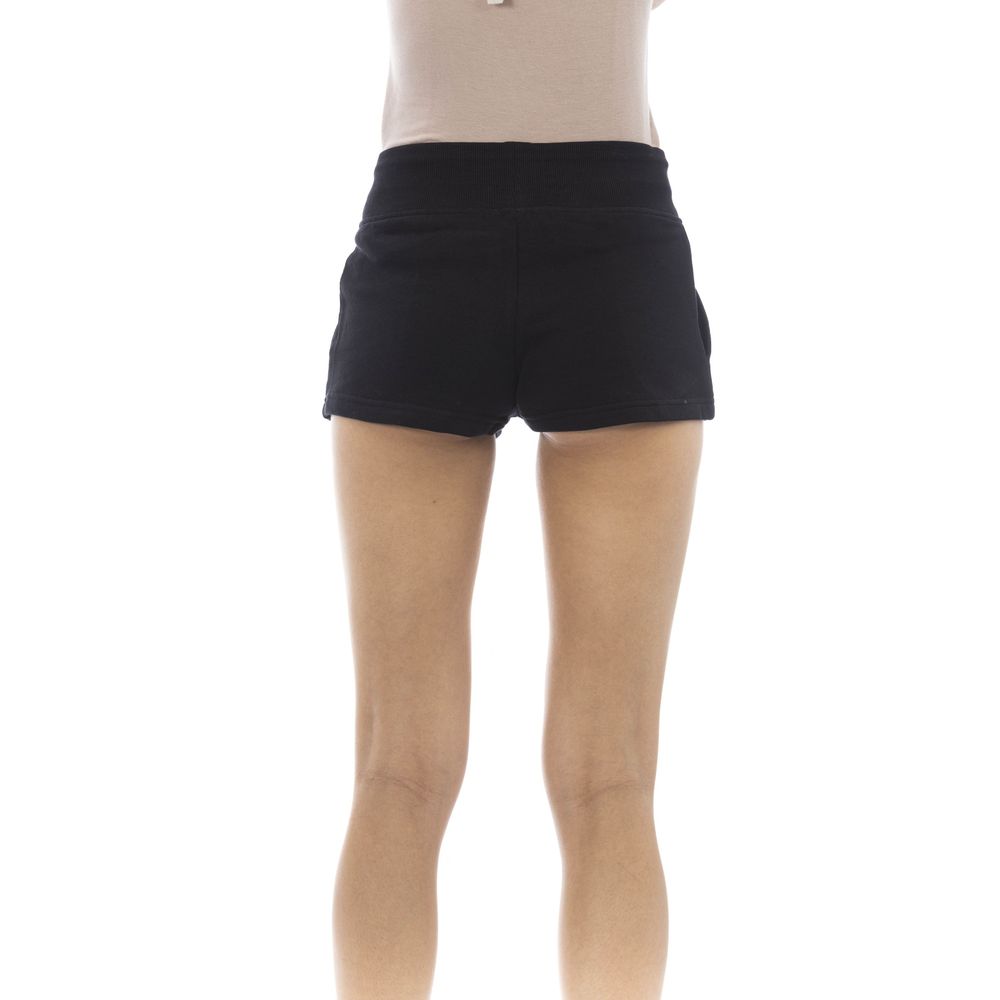 Just Cavalli Black Cotton Women Sweatshorts