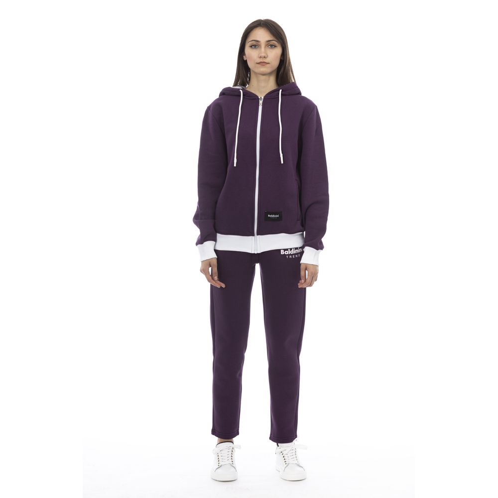 Baldinini Trend Purple Cotton Women's Sweater